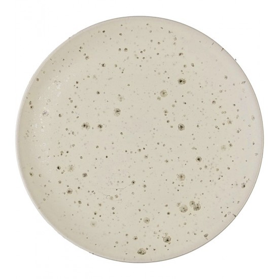 Prato 27cm Raso Mist Branco Matte Cerâmica